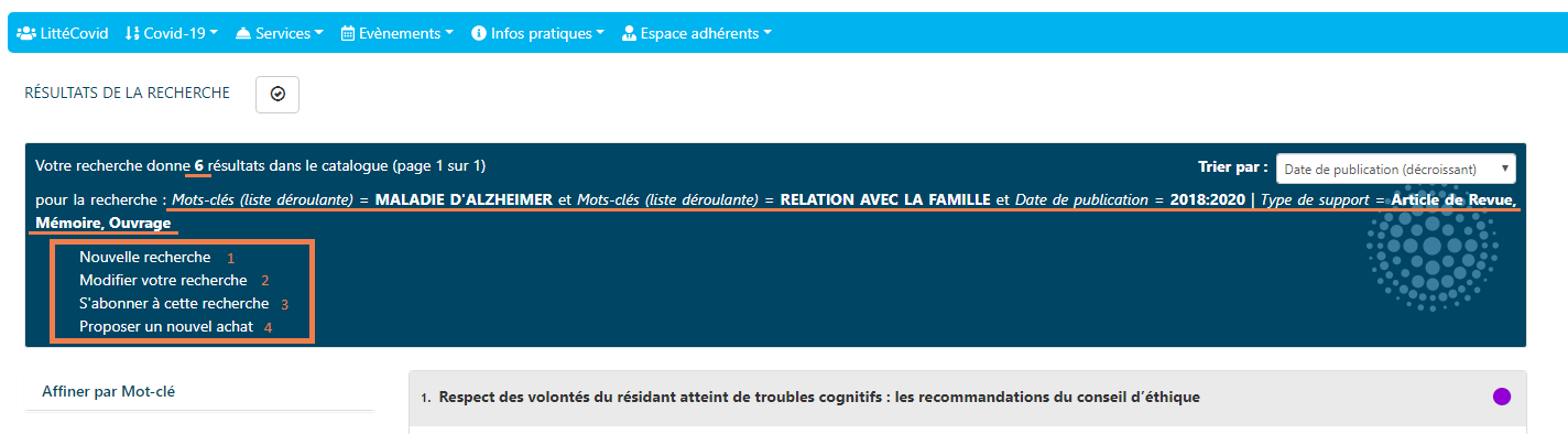 Résultats